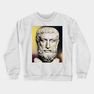 Parmenides of Elea Portrait | Parmenides of Elea Artwork 9 Crewneck Sweatshirt